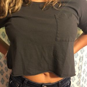 Grey crop top